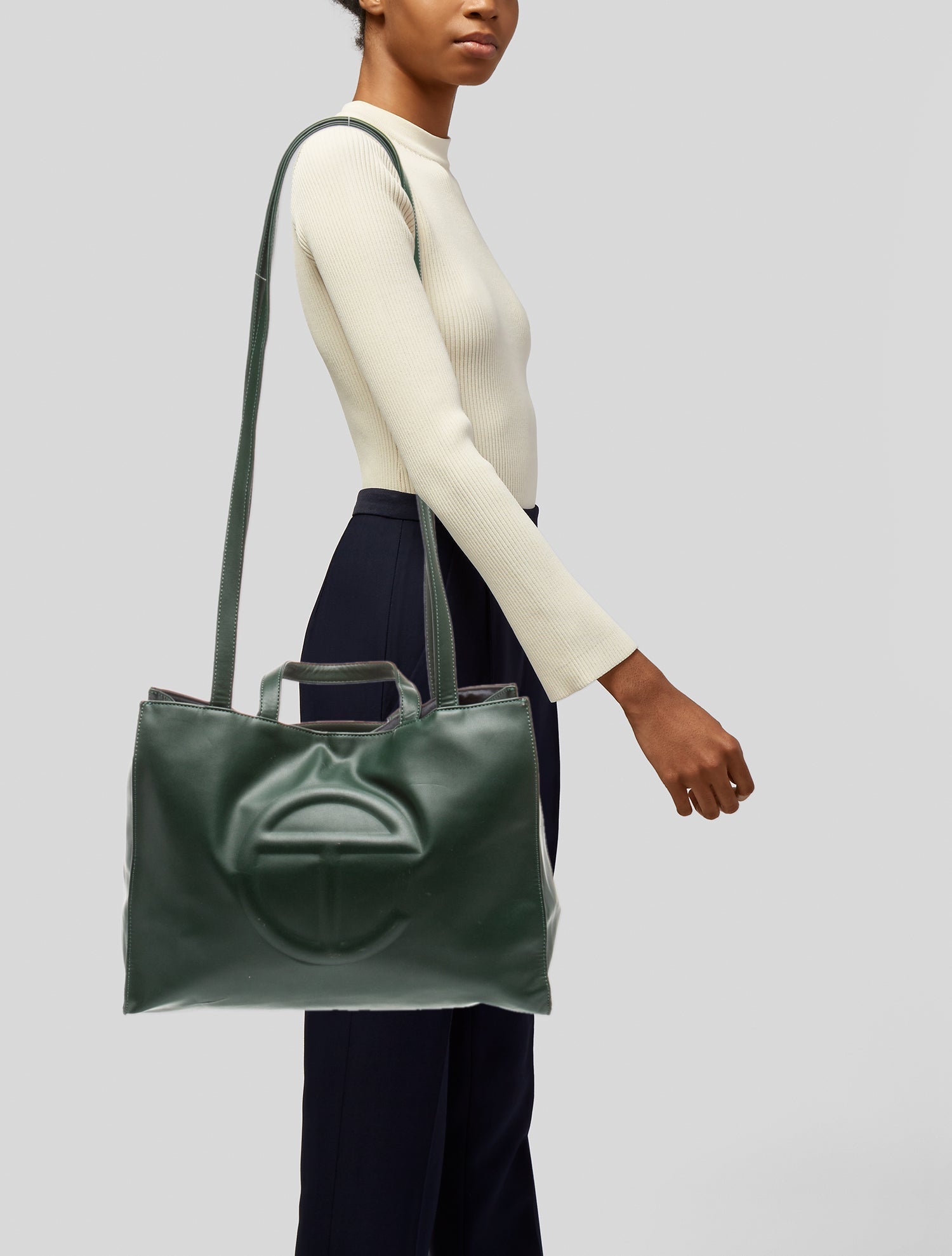 Telfar Vegan Leather Medium Shopping Tote Medium