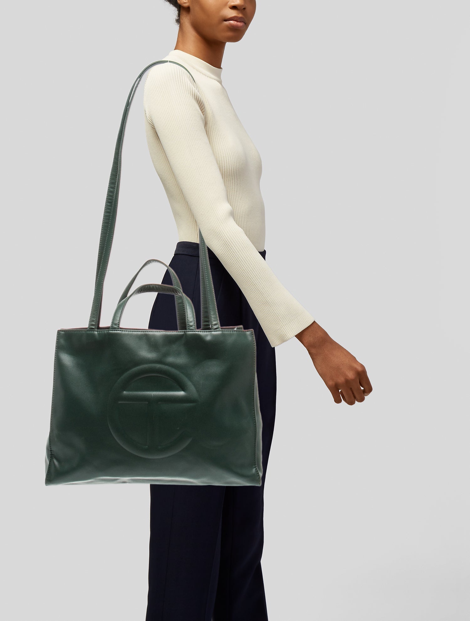 Telfar Vegan Leather Medium Shopping Tote Medium