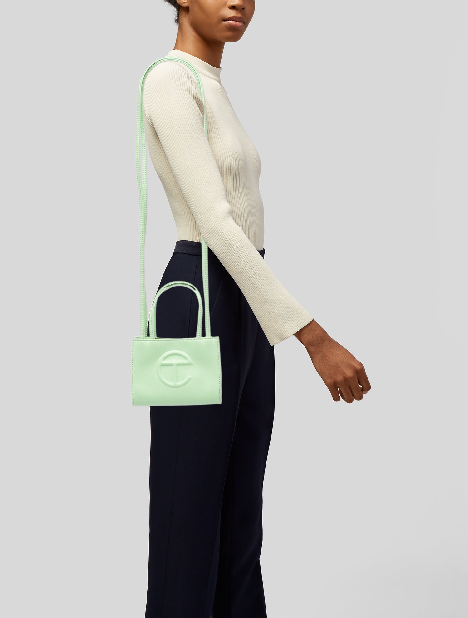 Telfar Vegan Leather Top Handle Bag Small