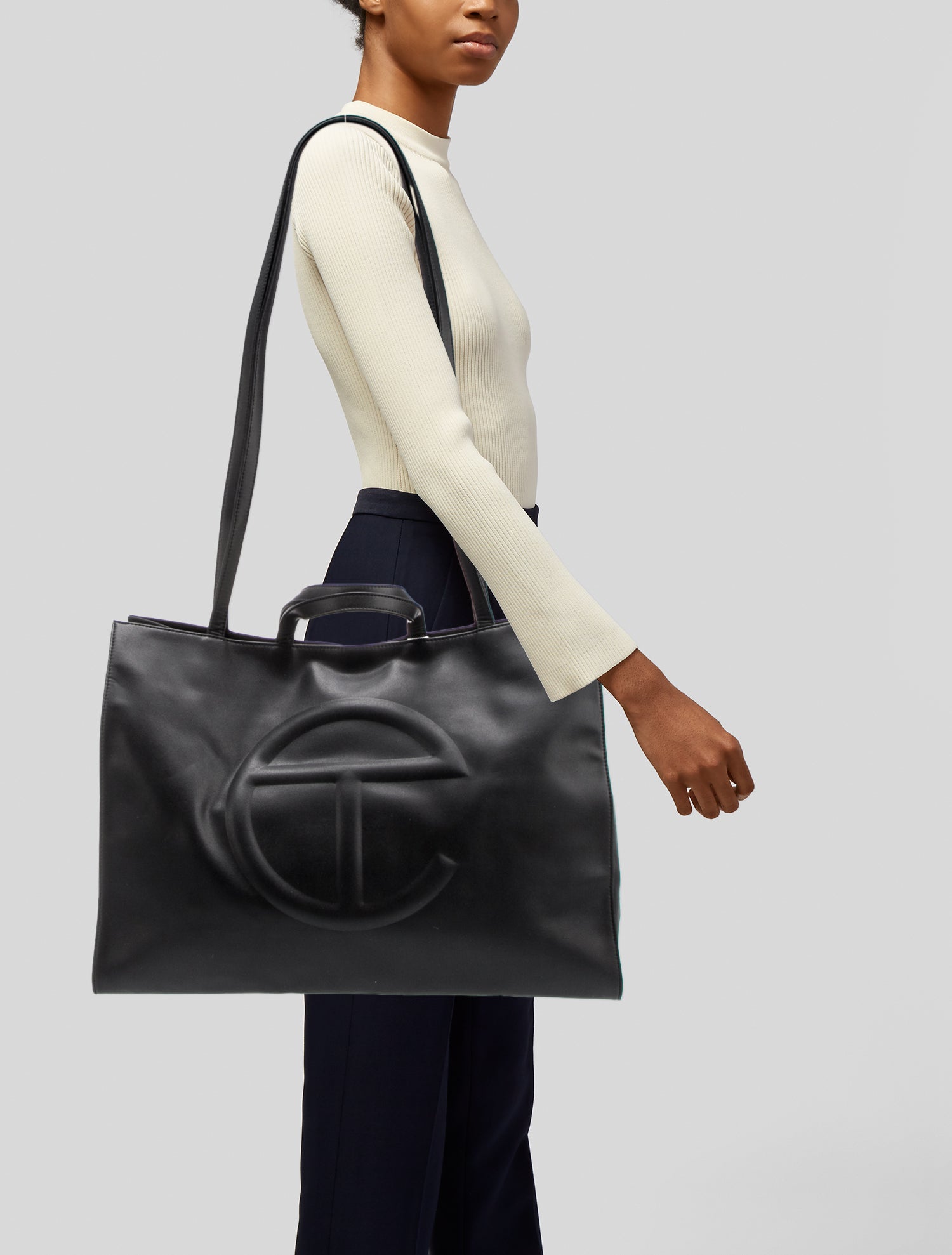 Telfar Vegan Leather Large Shopping Bag Large