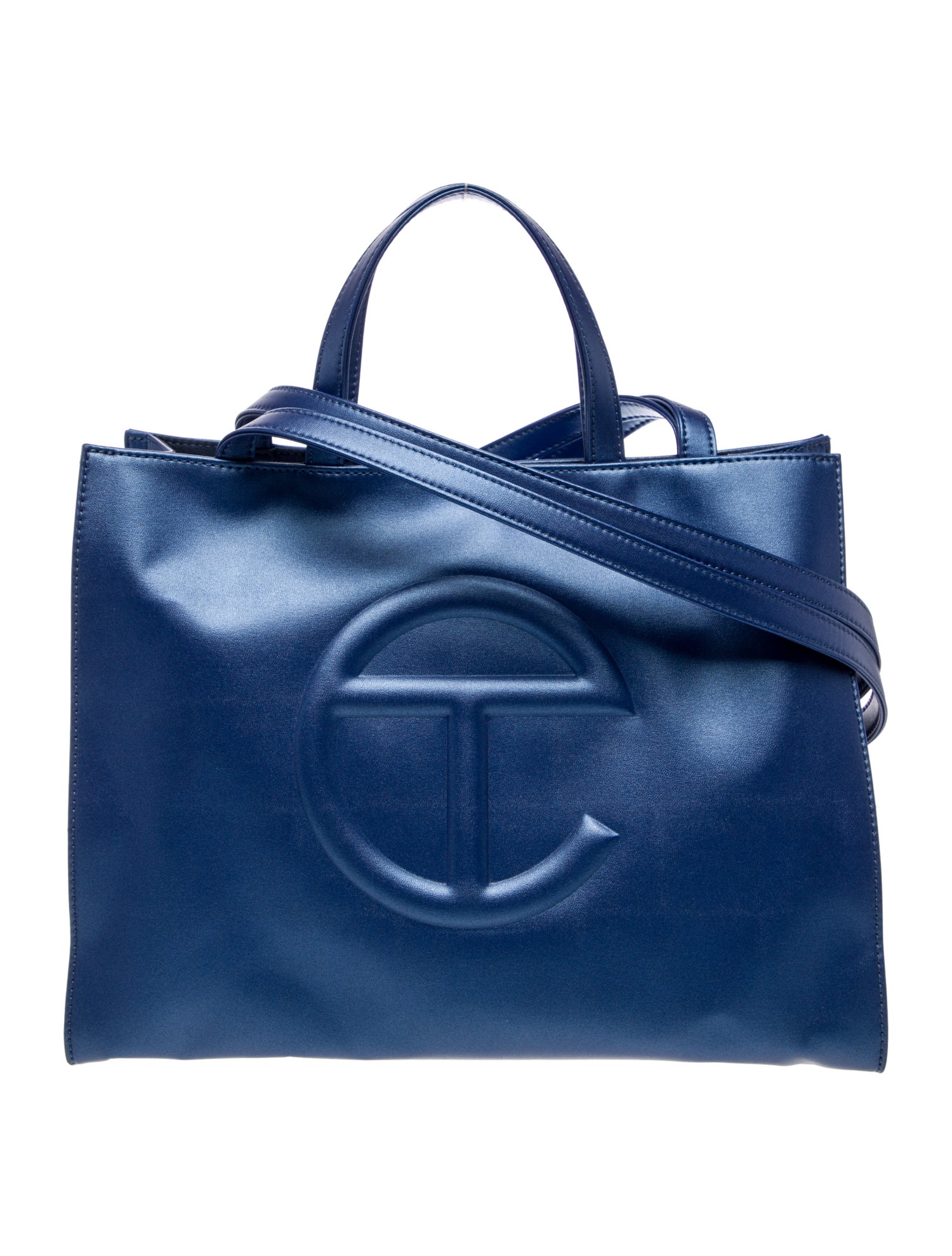 Telfar Signature Cobalt Shopping Bag Large