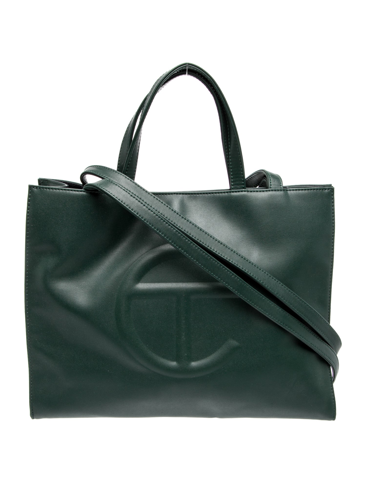 Telfar Signature Dark Olive Shopping Bag Large