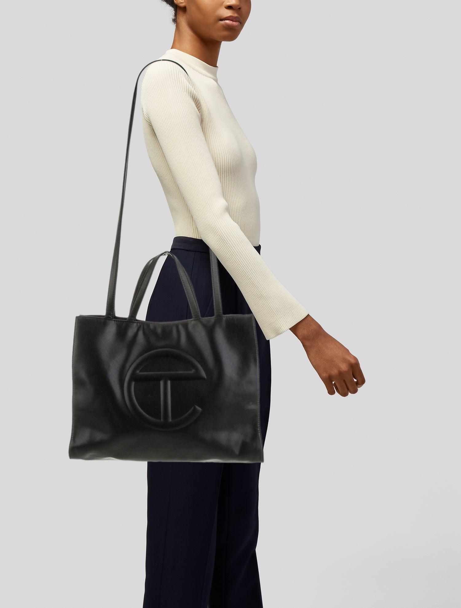 Telfar Leather Shopping Medium