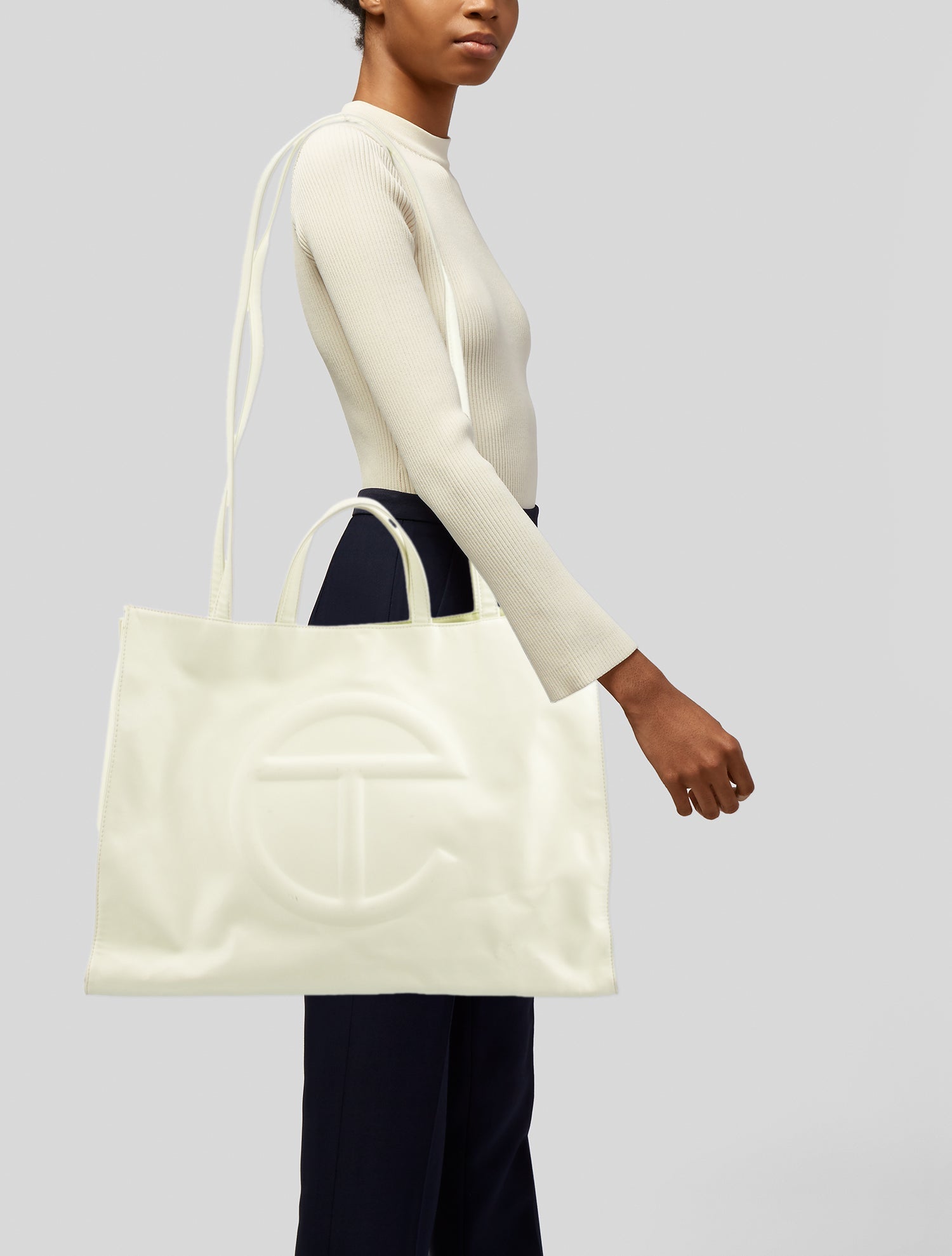 Telfar Vegan Leather Glue Shopping Bag Large