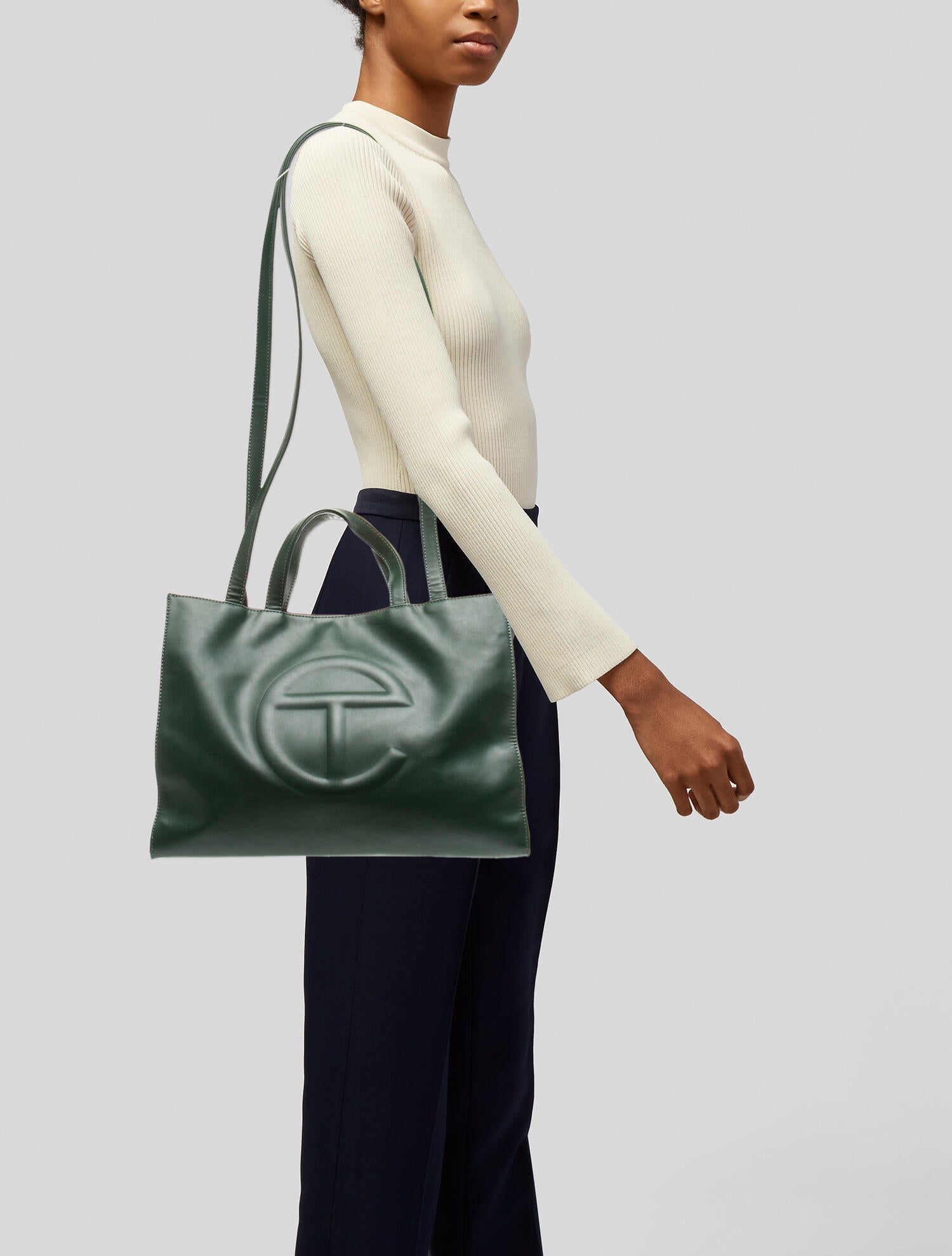 Telfar Vegan Leather Shopping Tote Medium