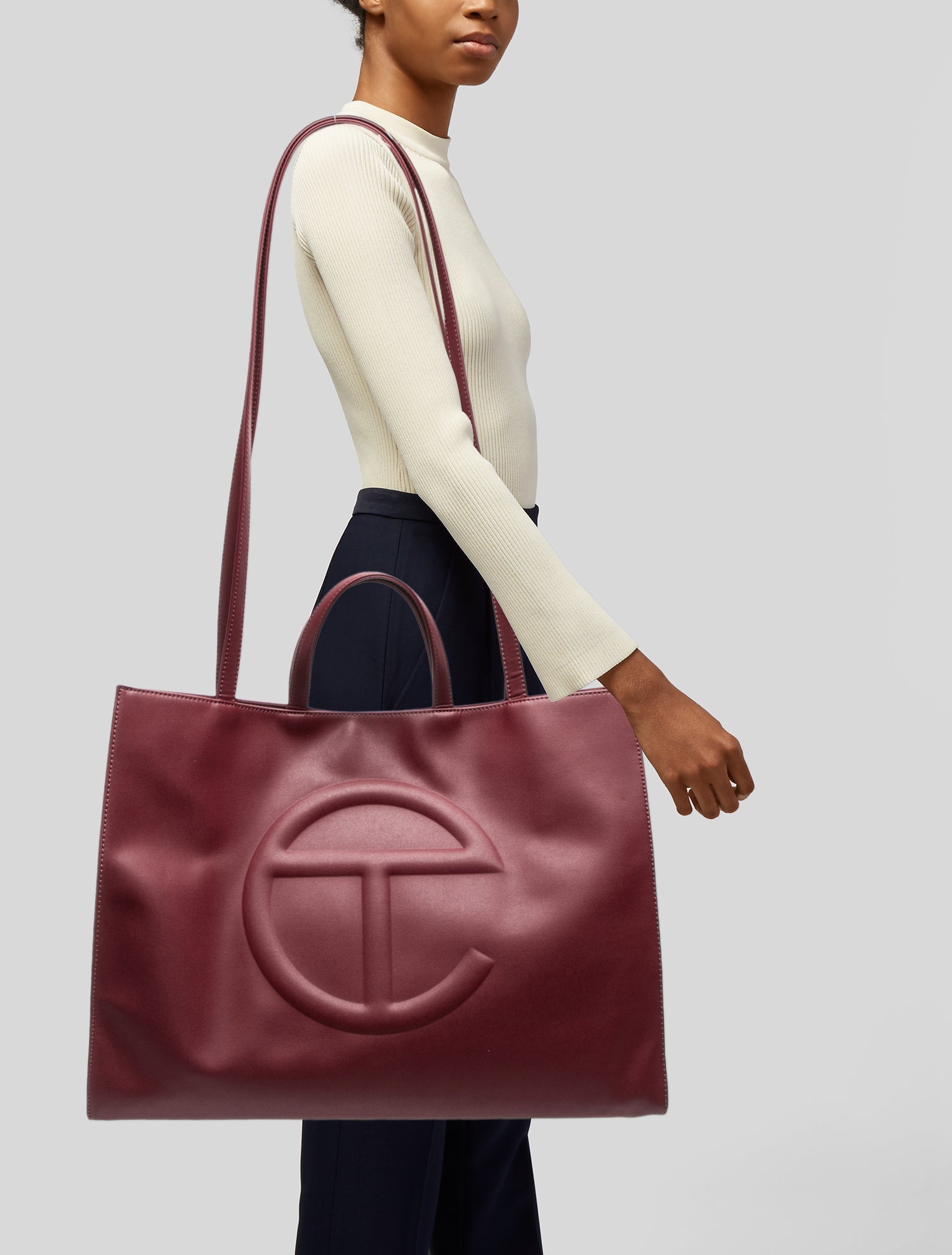 Telfar Vegan Leather Crossbody Bag Large