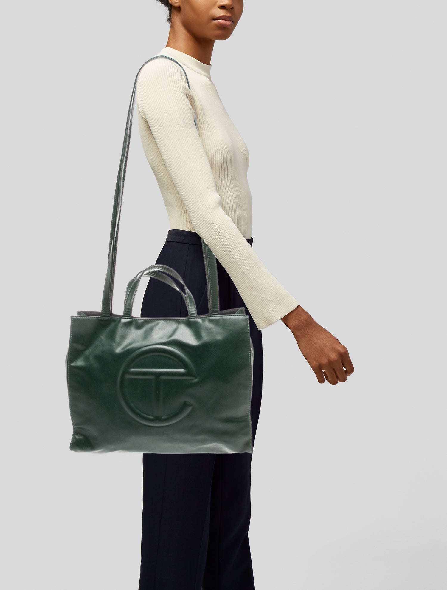 Telfar Vegan Leather Top Handle Bag