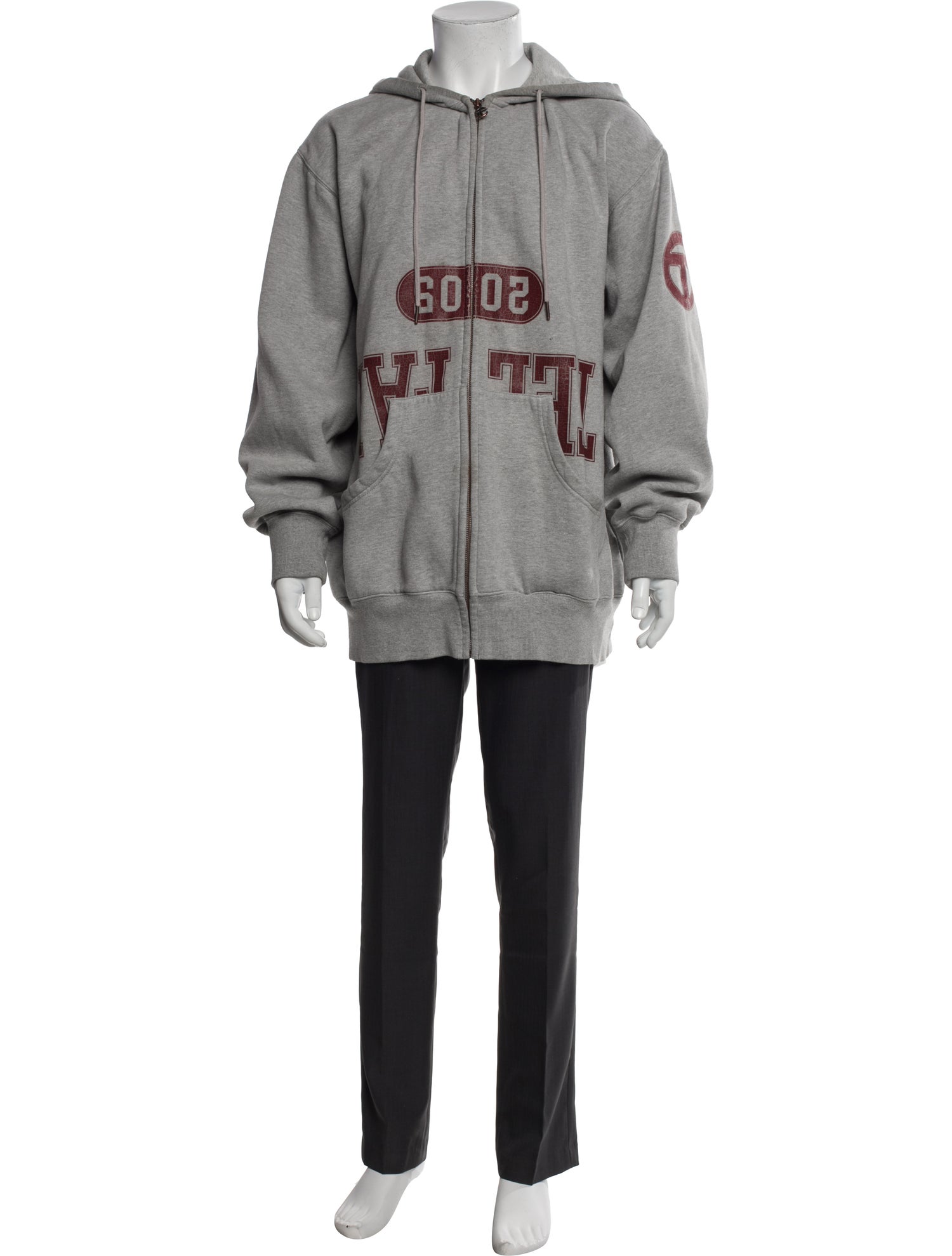 Telfar Graphic Print Crew Neck Hoodie