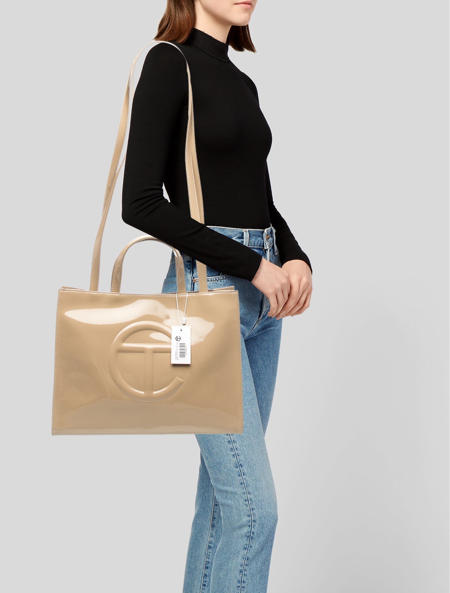 Telfar Vegan Patent Leather Crossbody Bag