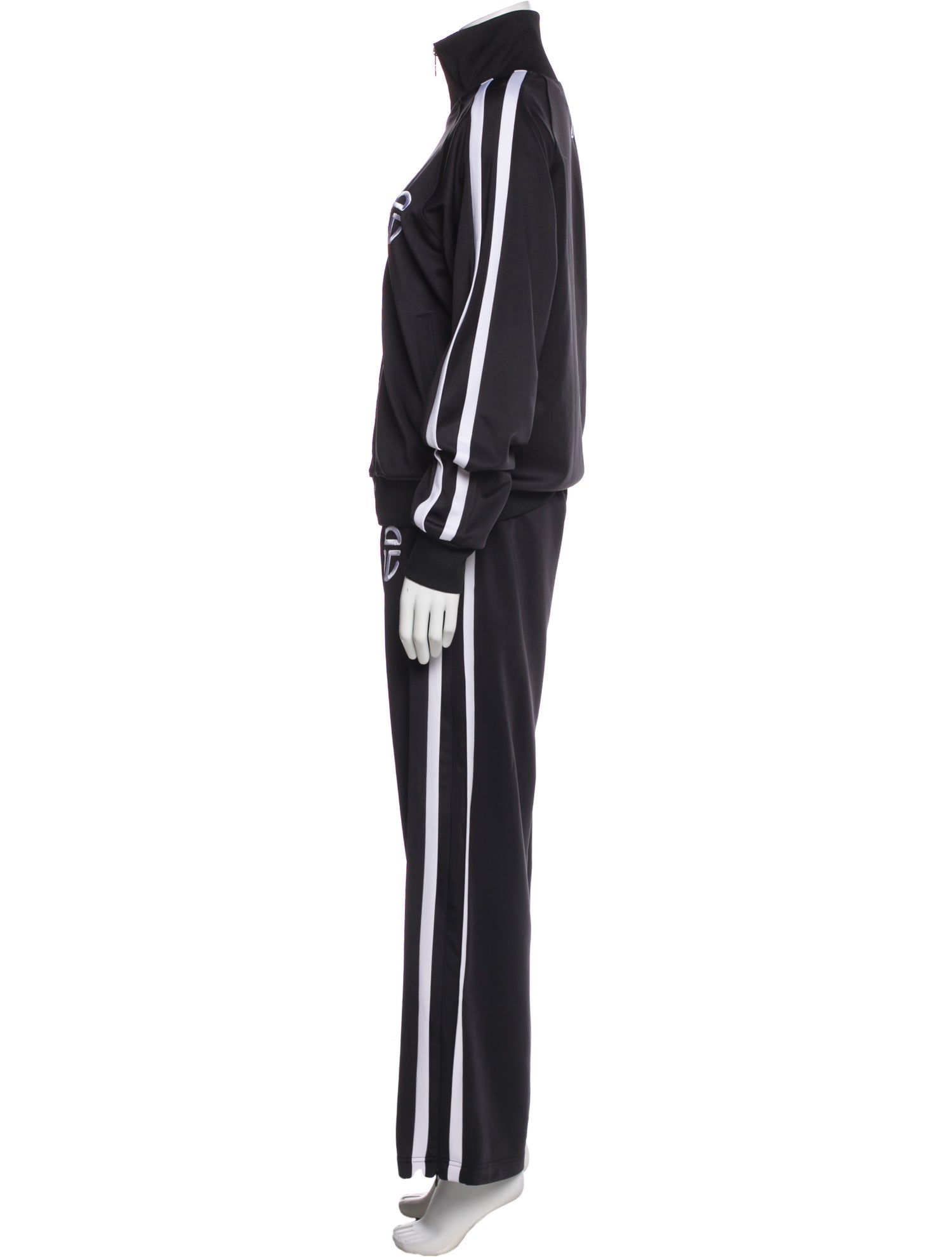 Telfar Striped Embroidered Accent Pant Set
