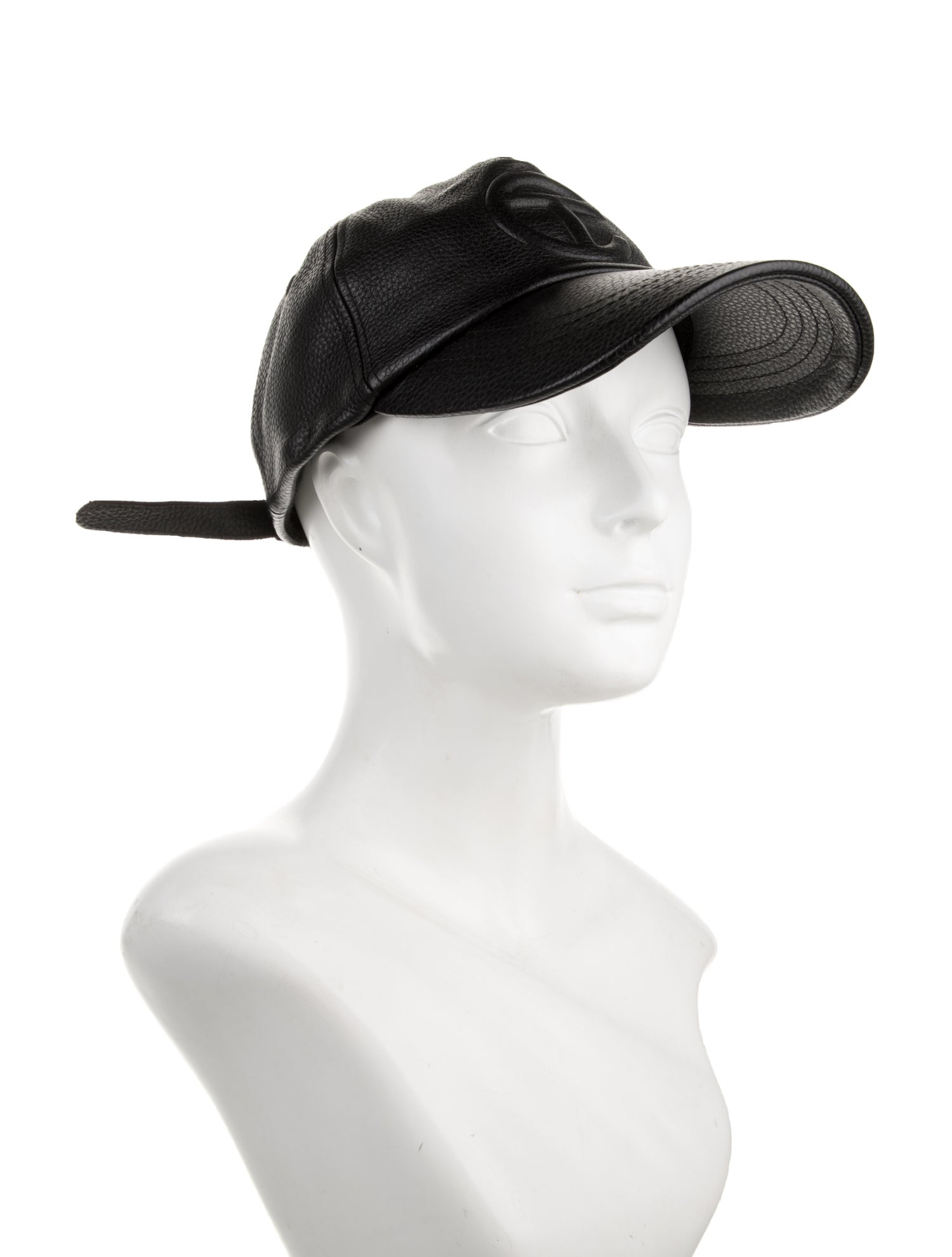 Telfar leather baseball cap