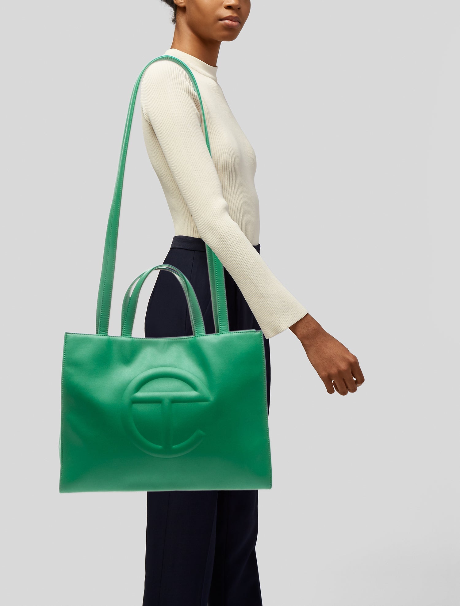 Telfar Vegan Leather Top Handle Bag Medium