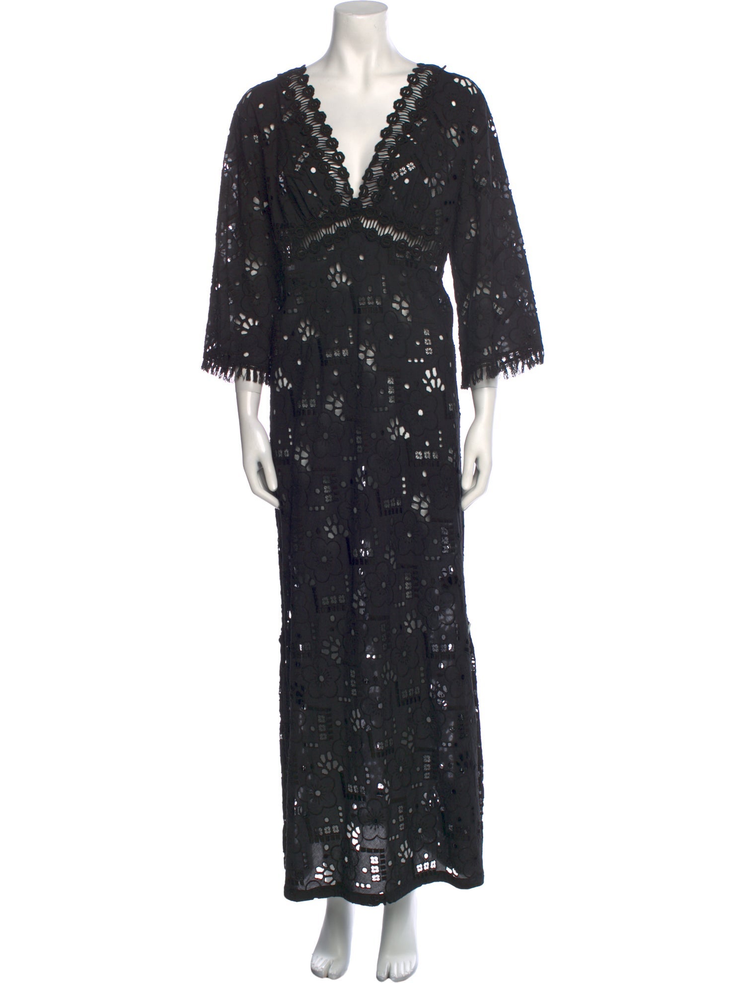 Temptation Positano Lace Pattern Long Dress