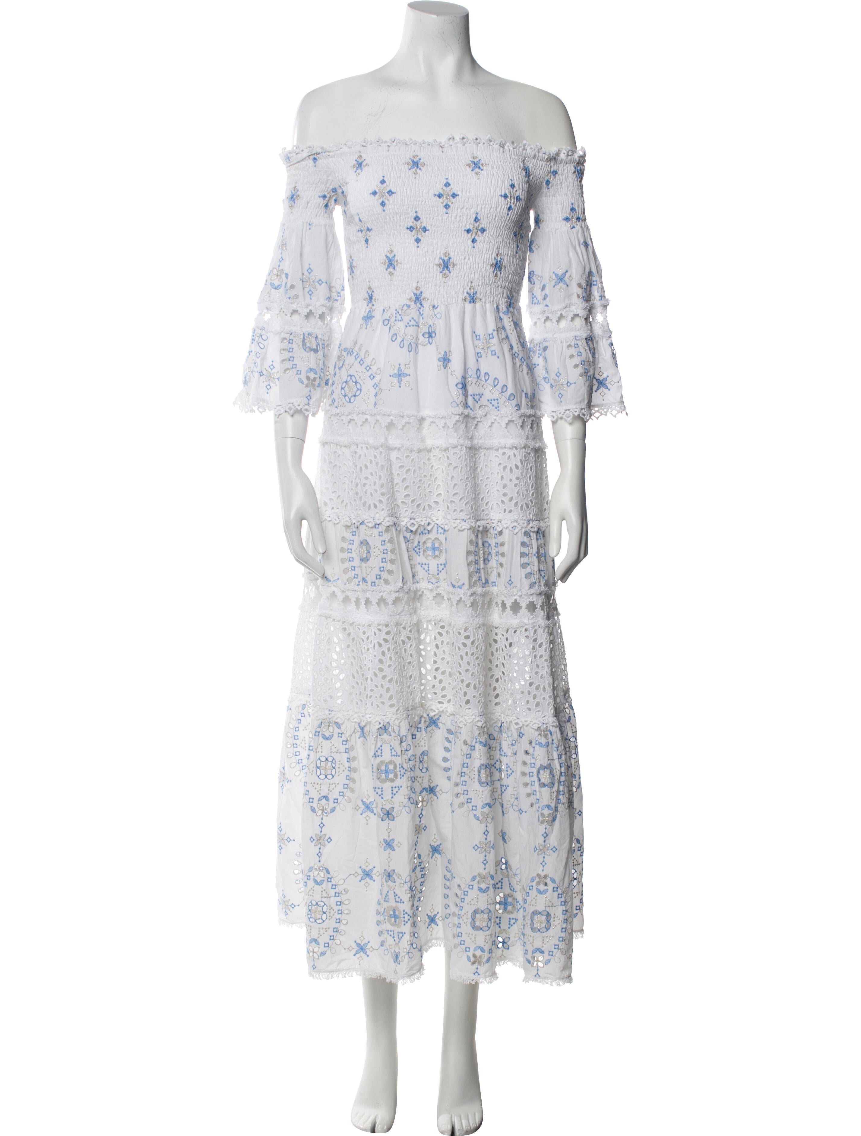 Temptation Positano Lace Pattern Long Dress