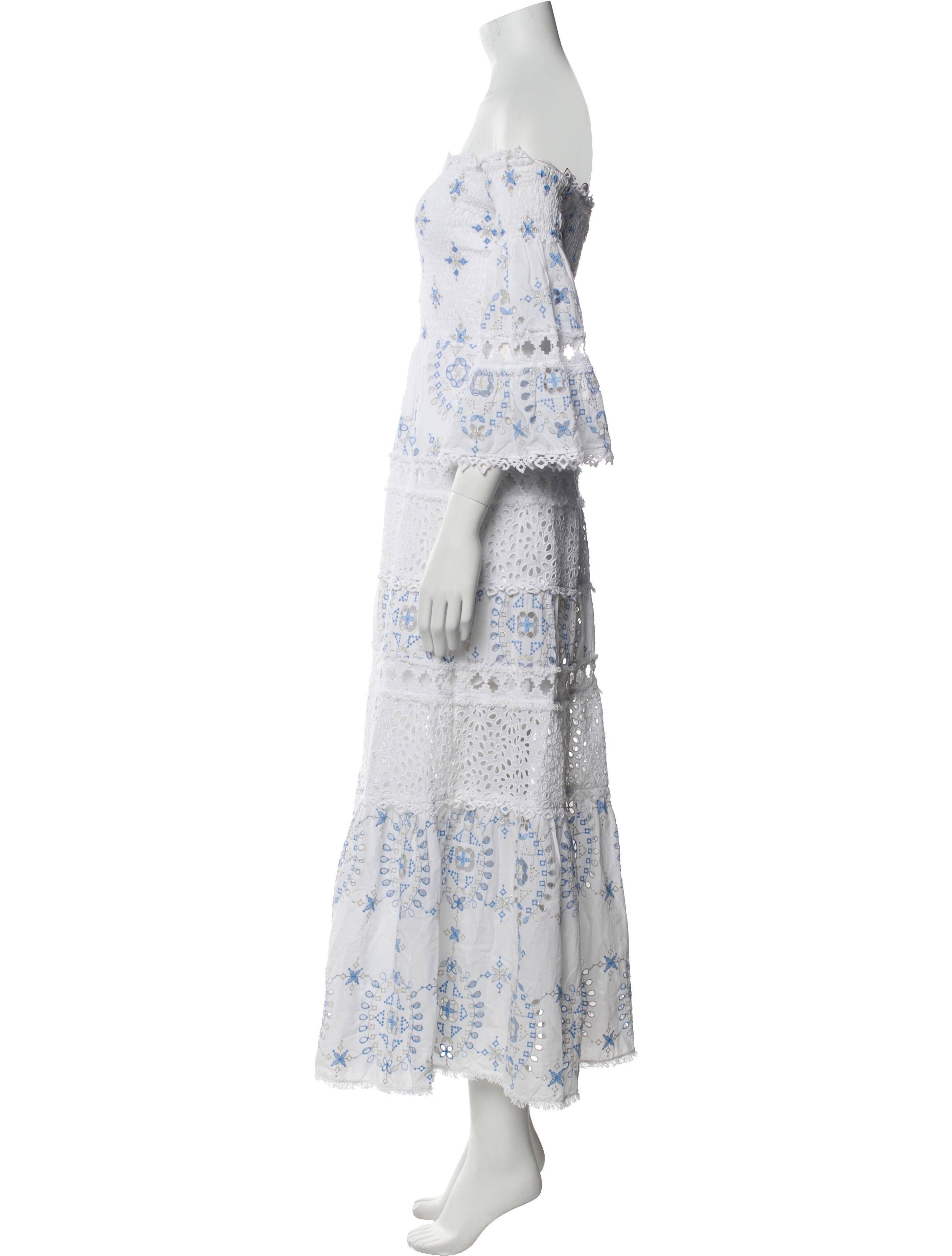 Temptation Positano Lace Pattern Long Dress