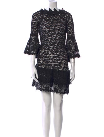Temptation Positano Lace Pattern Mini Dress