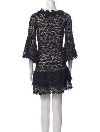 Temptation Positano Lace Pattern Mini Dress