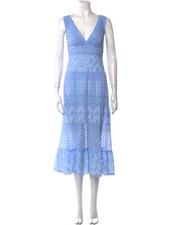Temptation Positano Lace Pattern Midi Length Dress