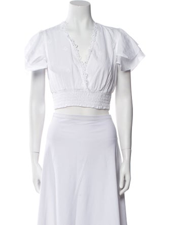 Temptation Positano V-Neck Short Sleeve Crop Top