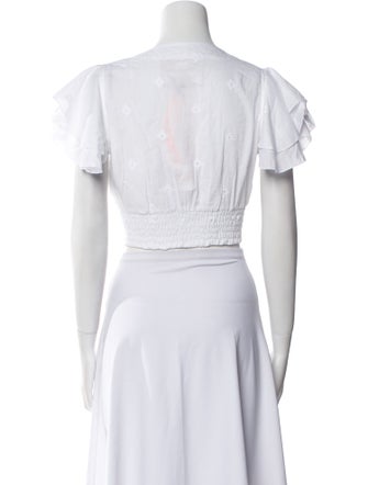 Temptation Positano V-Neck Short Sleeve Crop Top