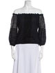 Temptation Positano Lace Pattern Off-The-Shoulder Top w/ Tags