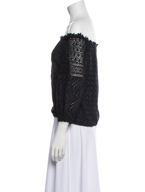 Temptation Positano Lace Pattern Off-The-Shoulder Top w/ Tags