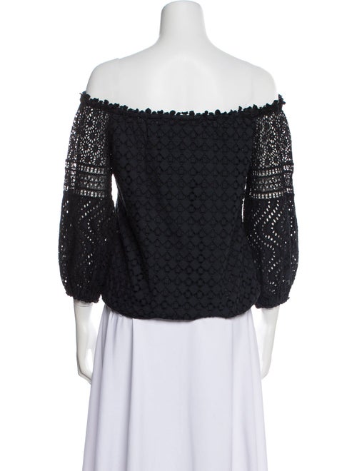 Temptation Positano Lace Pattern Off-The-Shoulder Top w/ Tags