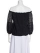 Temptation Positano Lace Pattern Off-The-Shoulder Top w/ Tags
