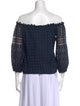 Temptation Positano Lace Pattern Off-The-Shoulder Crop Top