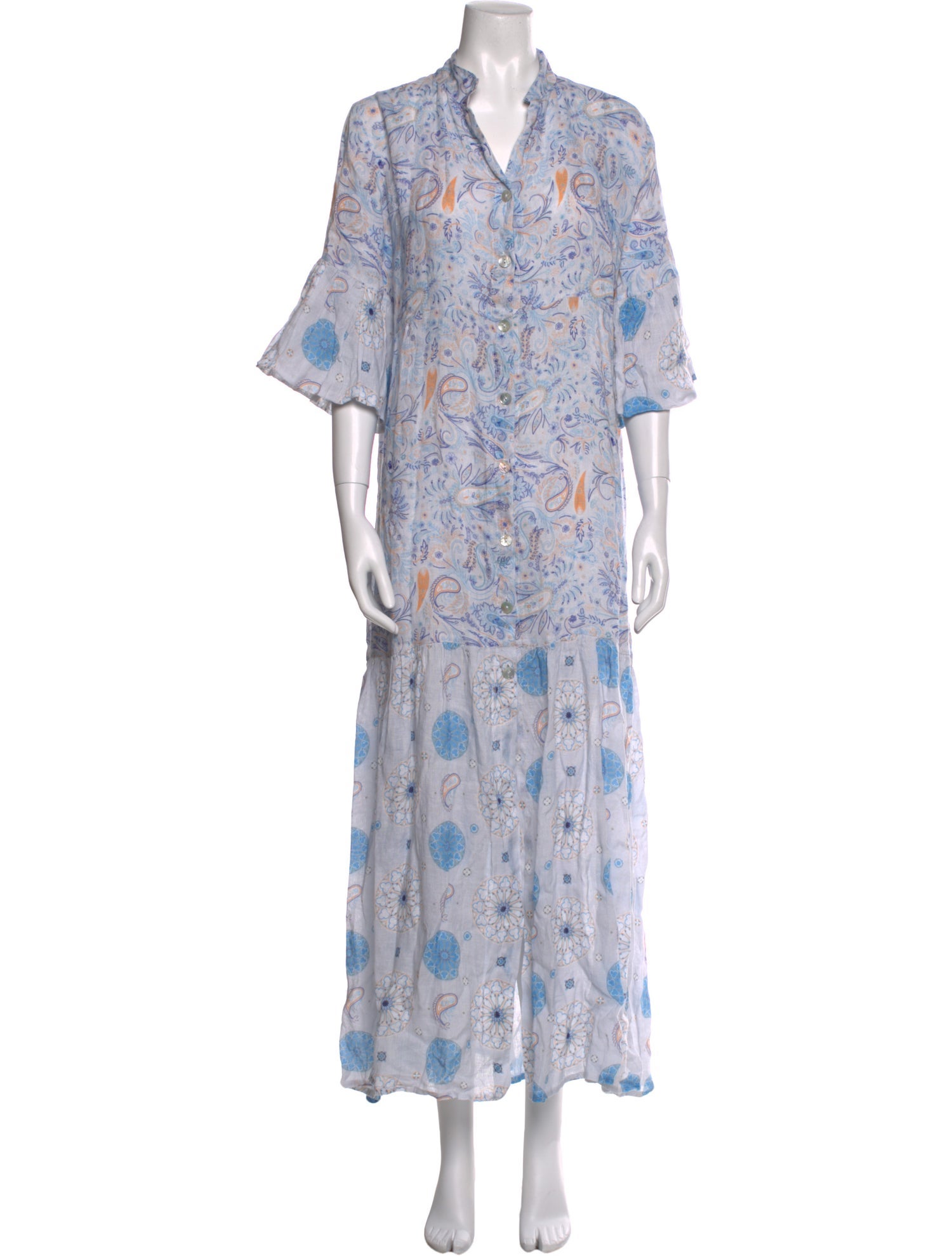 Temptation Positano Paisley Print Long Dress