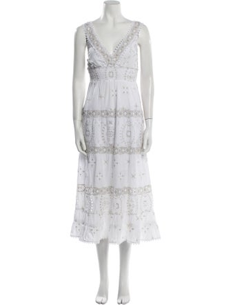 Temptation Positano Lace Pattern Midi Length Dress