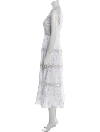 Temptation Positano Lace Pattern Midi Length Dress