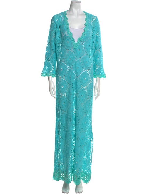 Temptation Positano Lace Pattern Long Dress