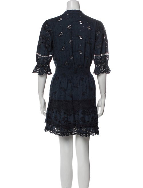 Temptation Positano Lace Pattern Mini Dress