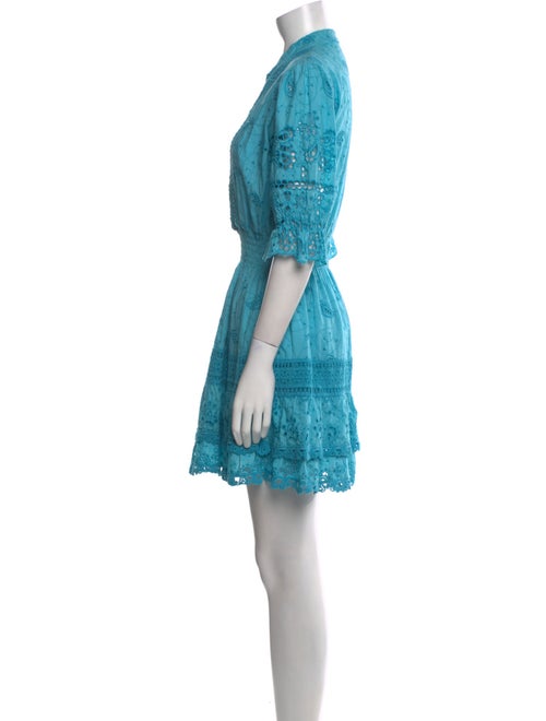 Temptation Positano Lace Pattern Mini Dress