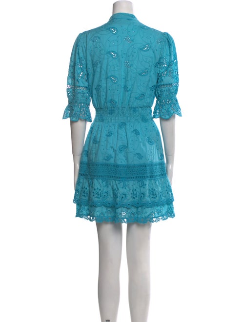 Temptation Positano Lace Pattern Mini Dress