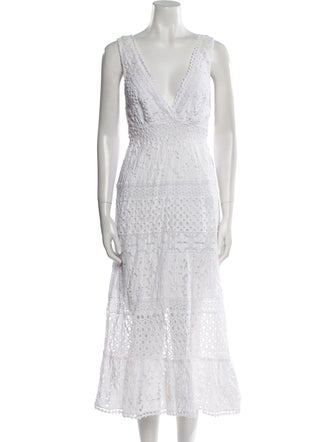 Temptation Positano Lace Pattern Long Dress