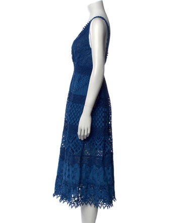 Temptation Positano Lace Pattern Midi Length Dress