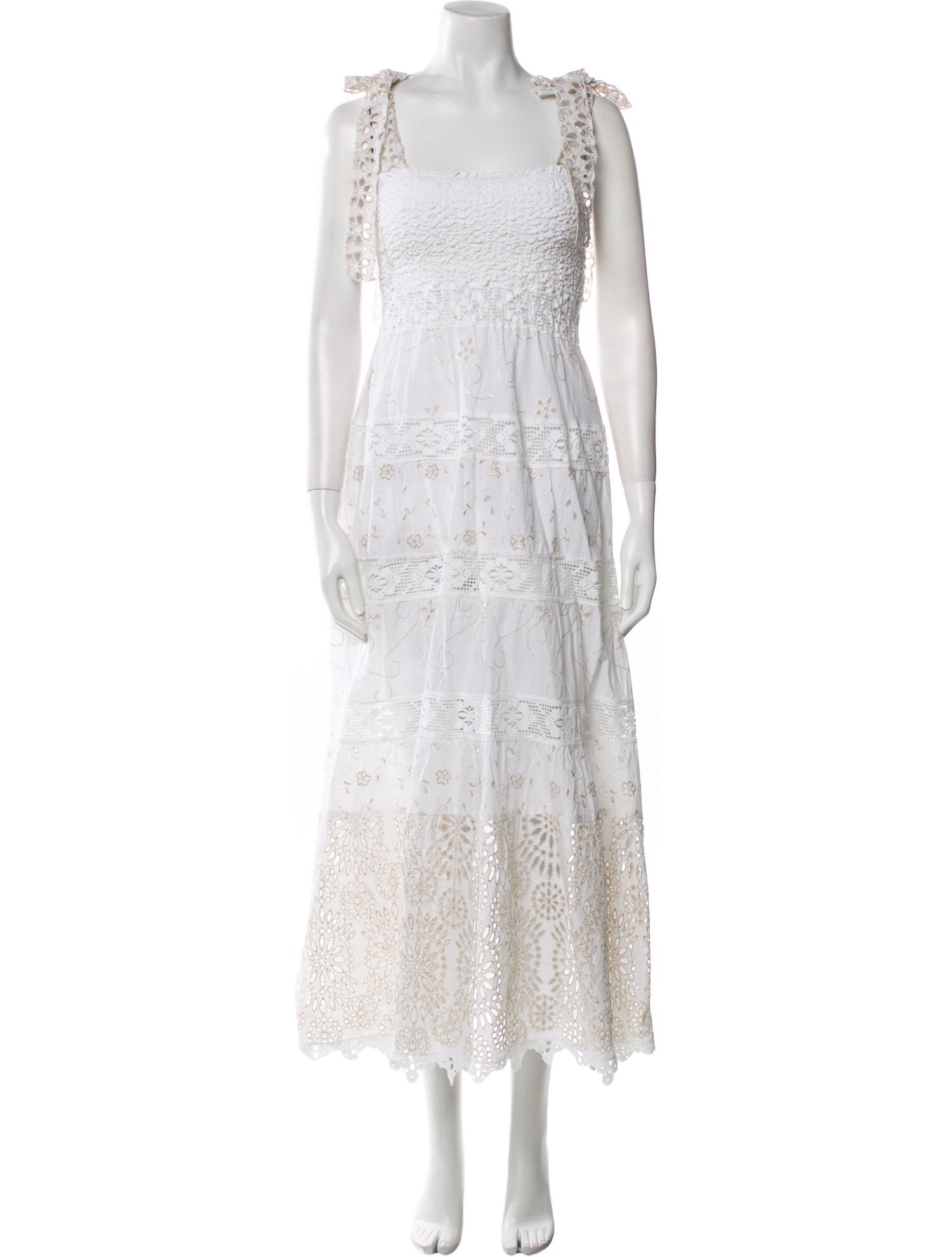 Temptation Positano Lace Pattern Midi Length Dress