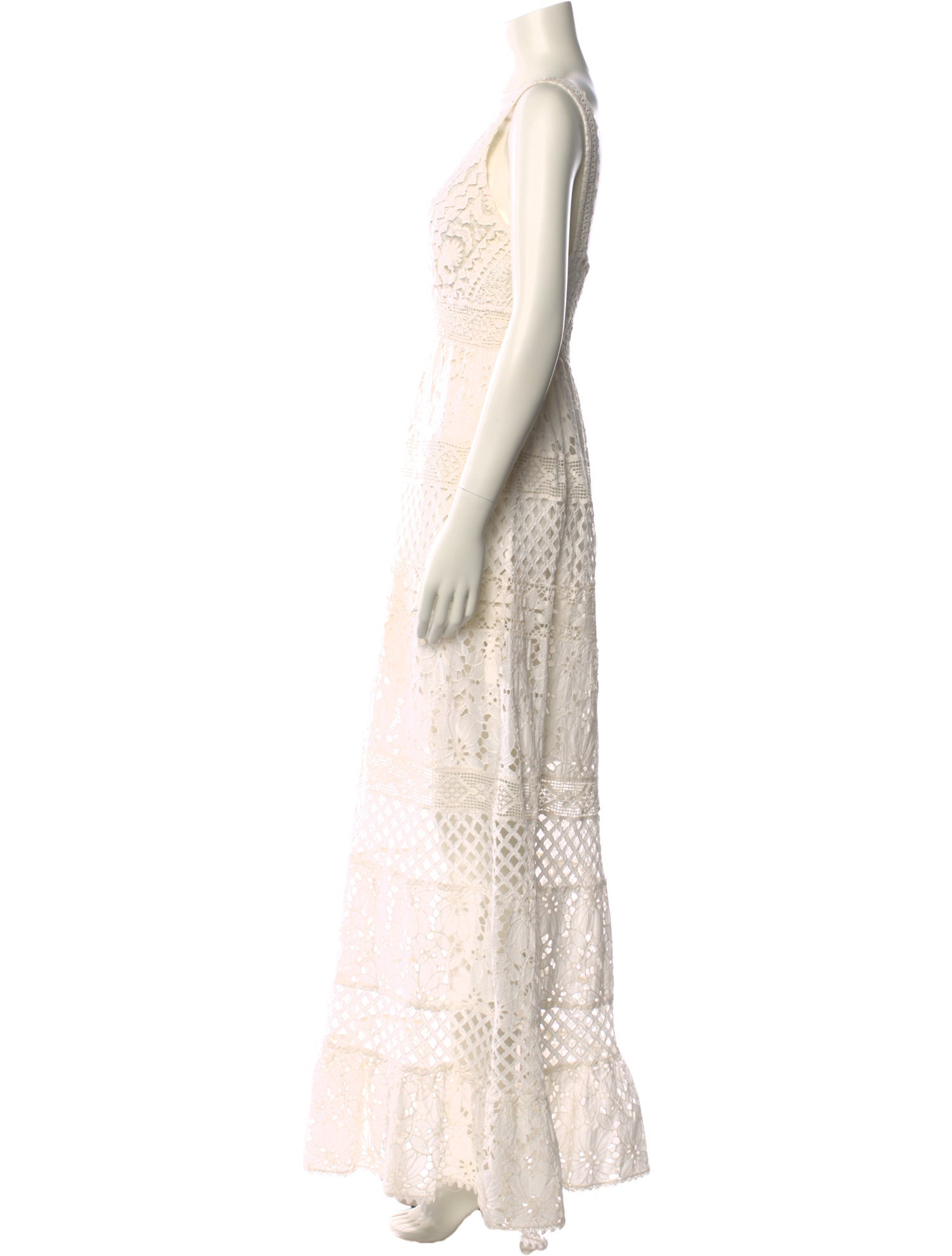 Temptation Positano Lace Pattern Long Dress