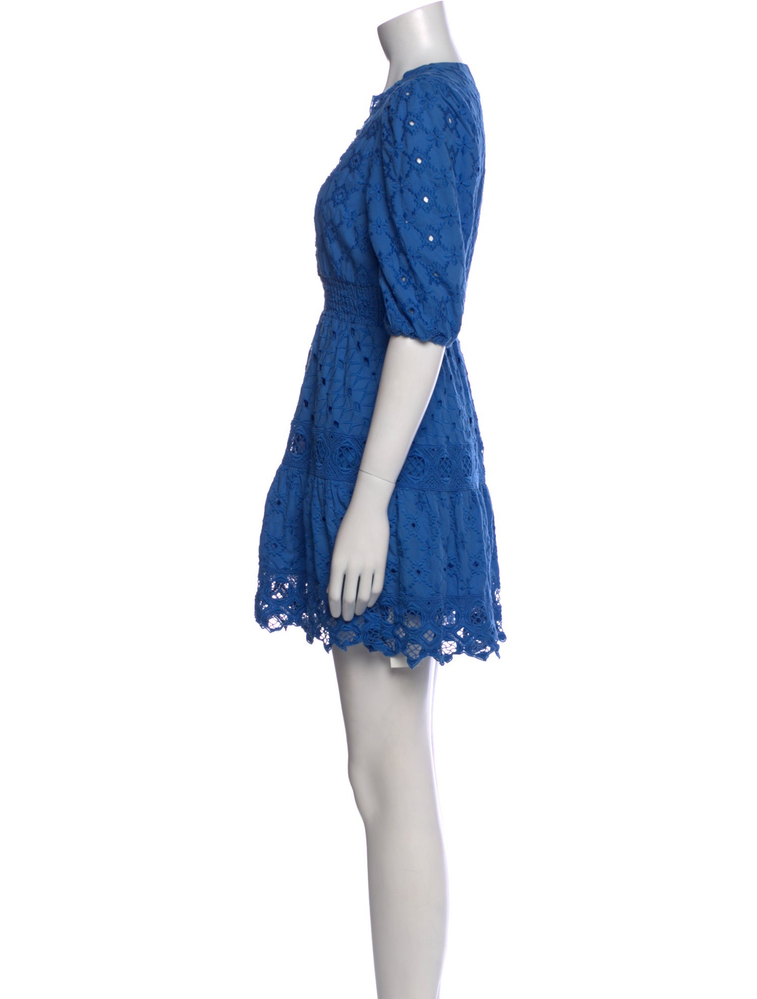 Temptation Positano Lace Pattern Mini Dress