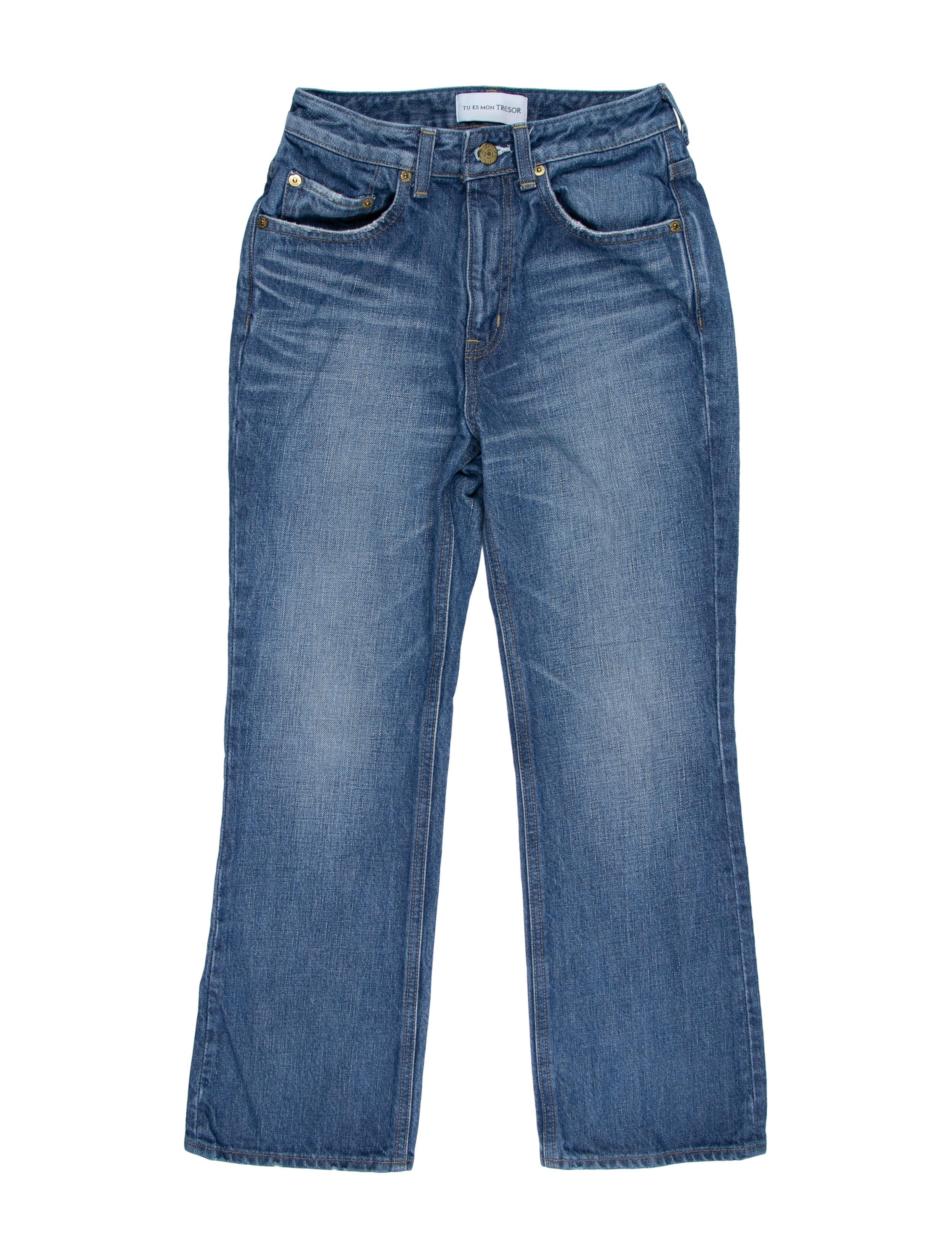 Tu es mon TRÉSOR Mid-Rise Straight Leg Jeans