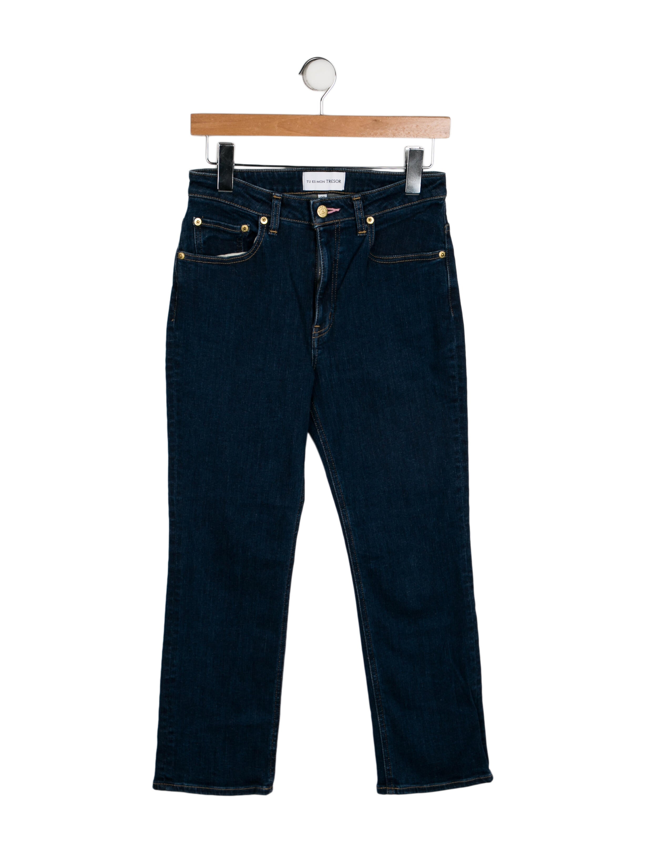 Tu es mon TRÉSOR Mid-Rise Straight Leg Jeans