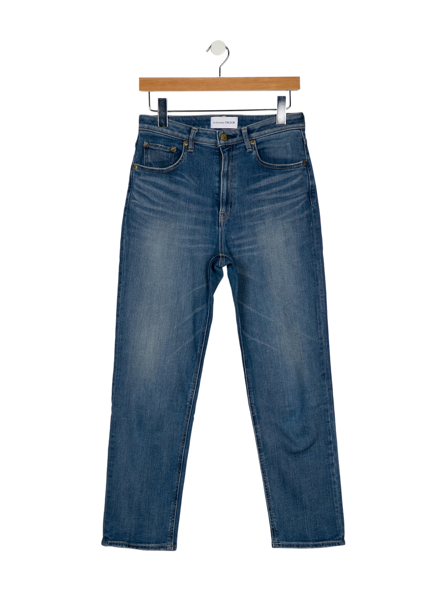 Tu es mon TRÉSOR Mid-Rise Straight Leg Jeans
