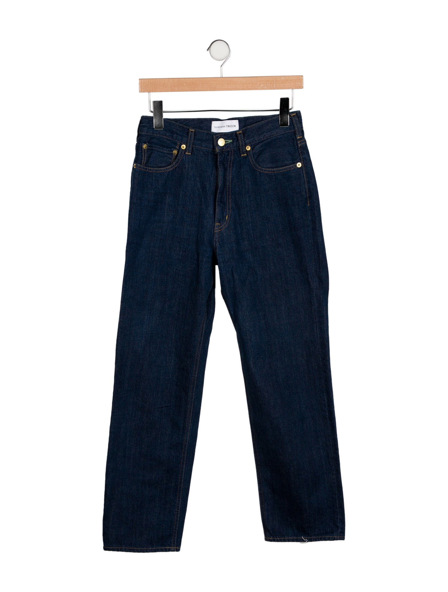 Tu es mon TRÉSOR Mid-Rise Straight Leg Jeans