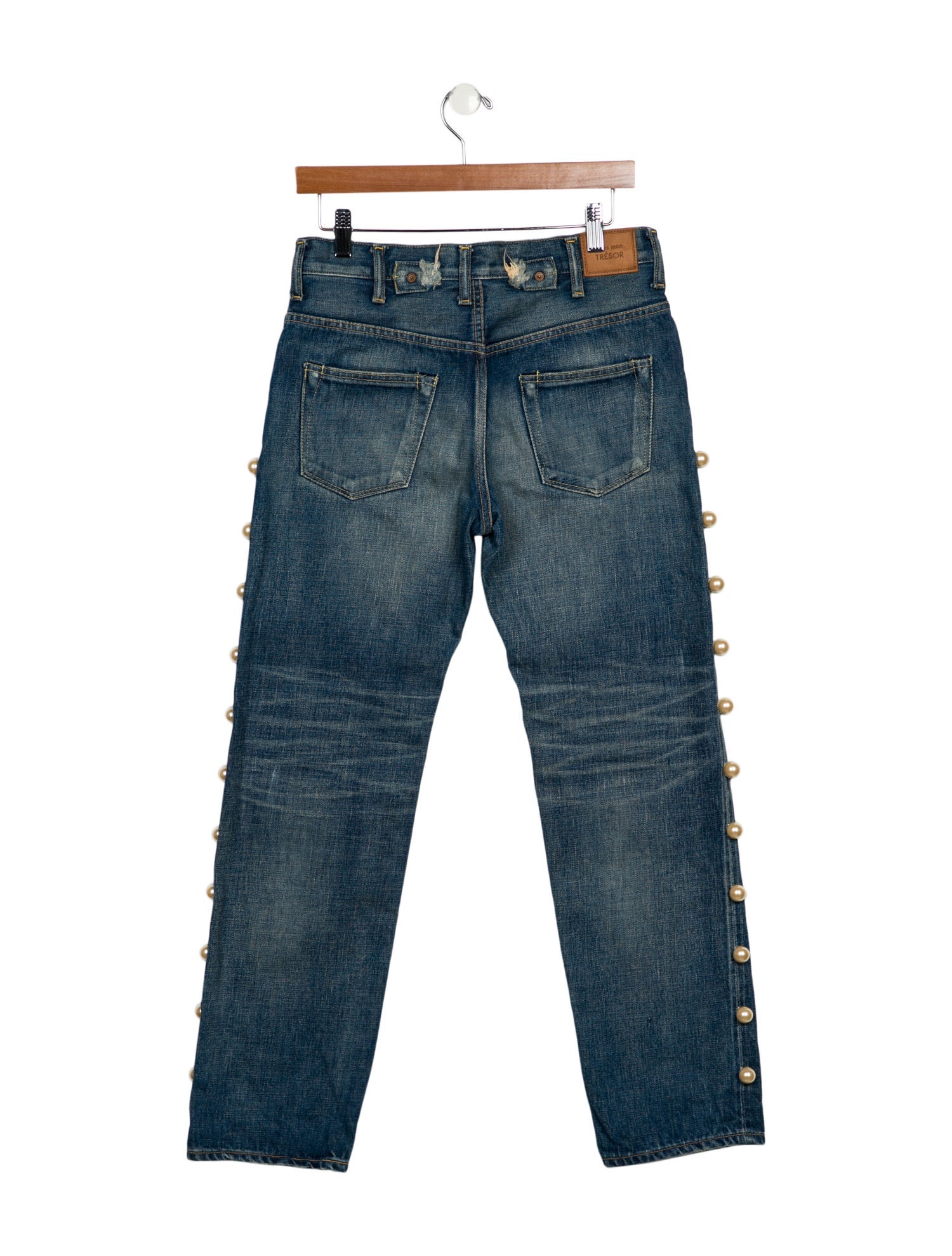 Tu es mon TRÉSOR Mid-Rise Straight Leg Jeans
