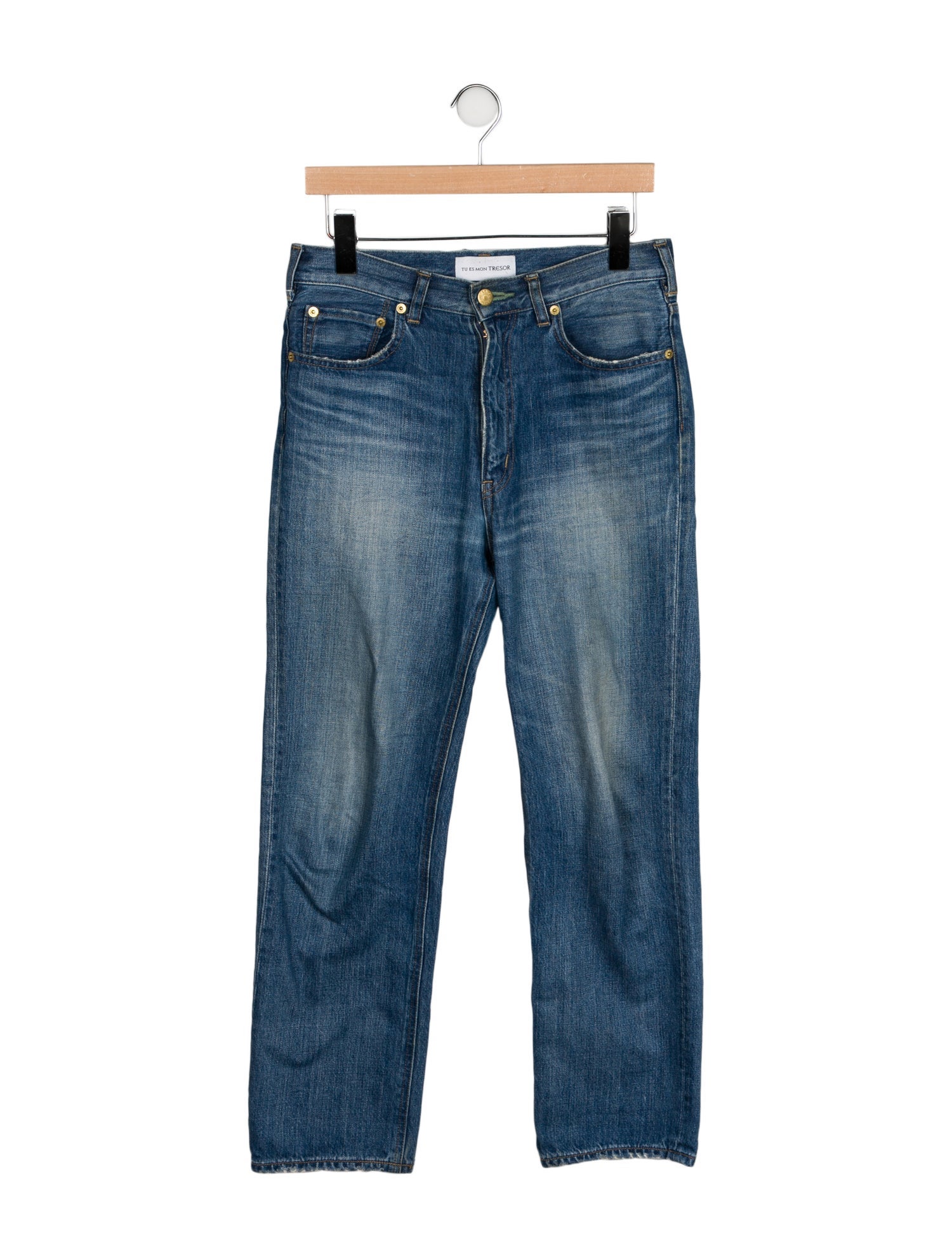 Tu es mon TRÉSOR Mid-Rise Straight Leg Jeans