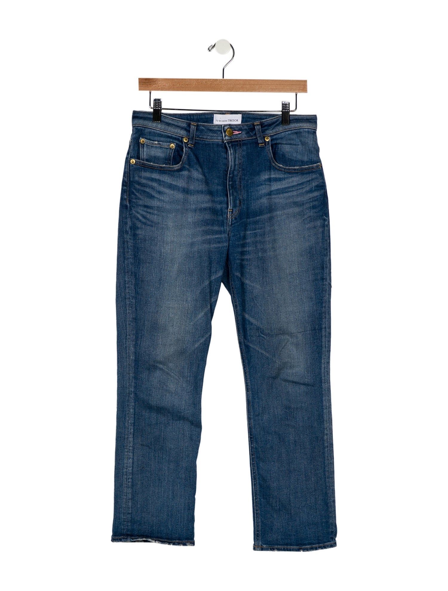 Tu es mon TRÉSOR Mid-Rise Straight Leg Jeans