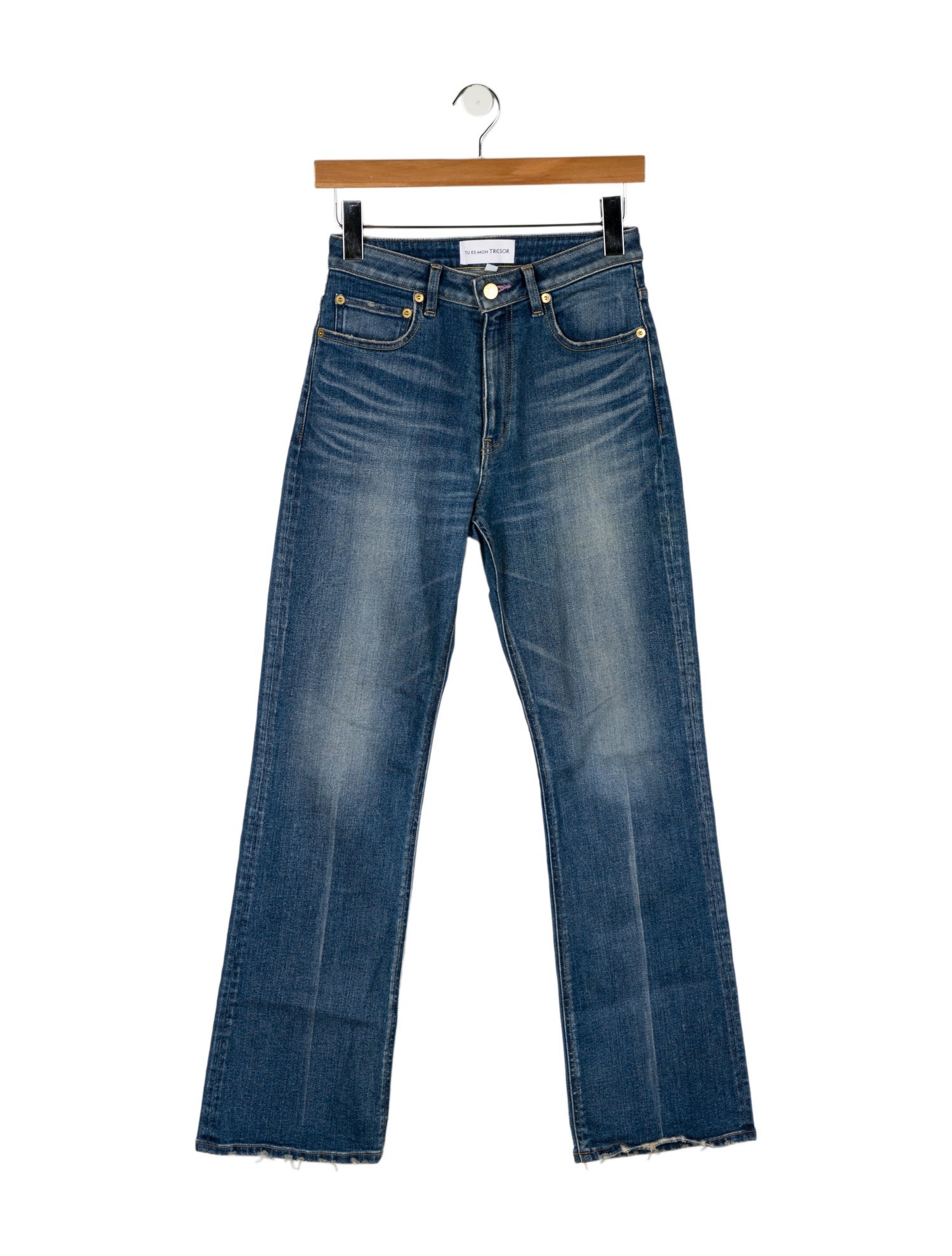 Tu es mon TRÉSOR Mid-Rise Straight Leg Jeans