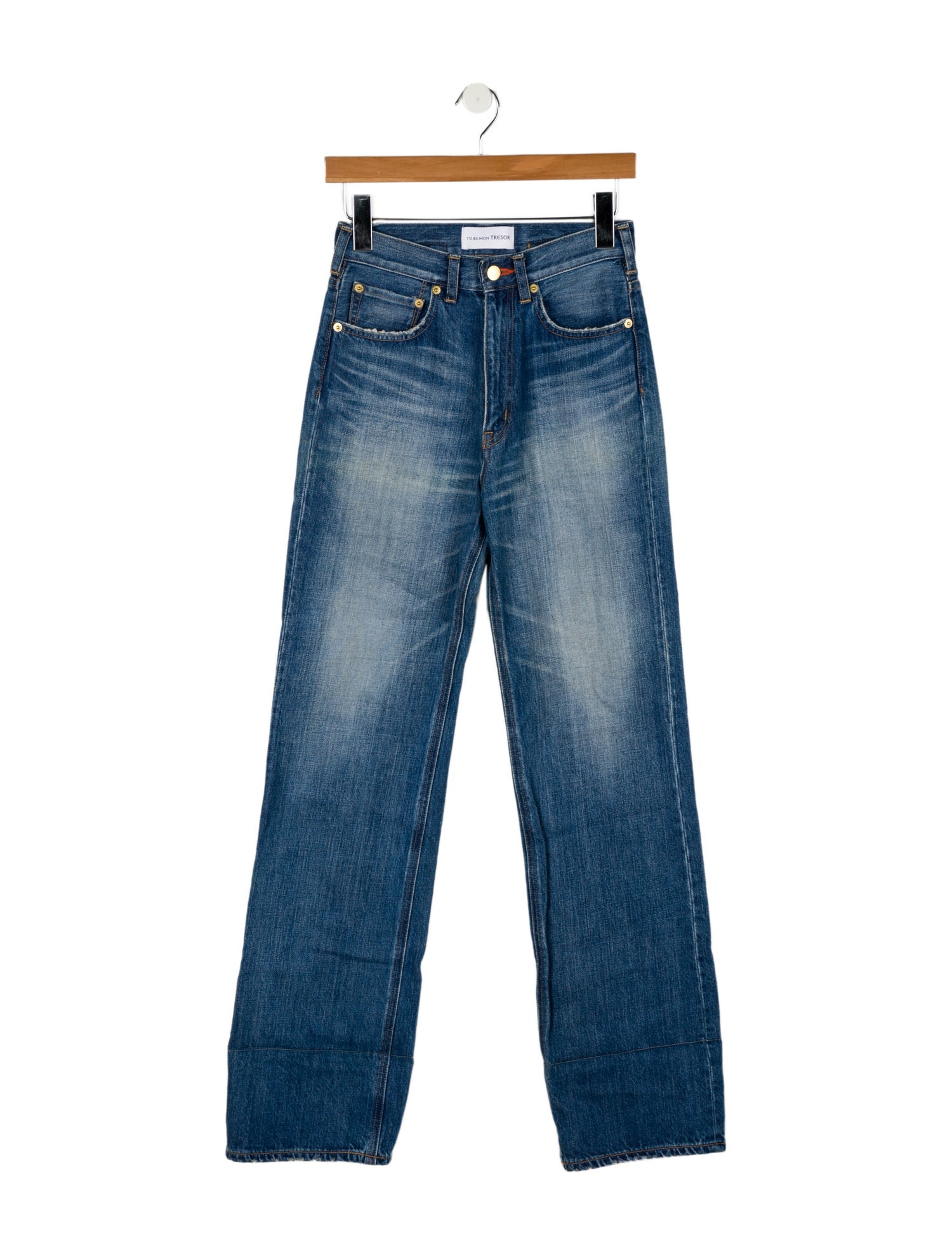 Tu es mon TRÉSOR High-Rise Straight Leg Jeans